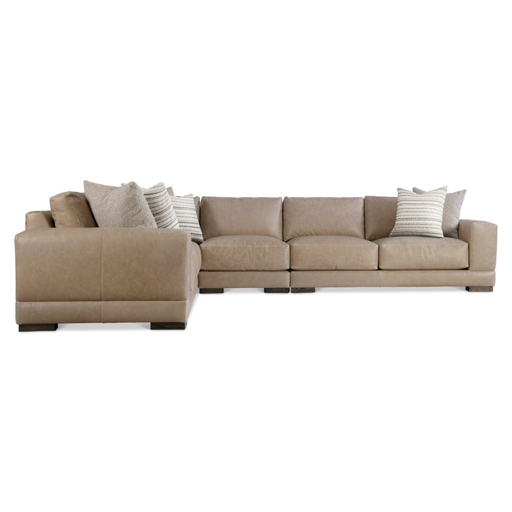 Lars Leather 4-Piece Sectional