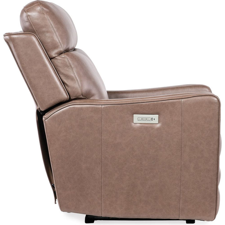 Twain Zero Gravity Power Recliner w/Power Headrest and Lumbar - Brown
