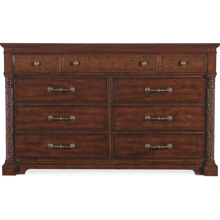 Dressers & Chests Charleston Nine-Drawer Dresser - Dark Wood