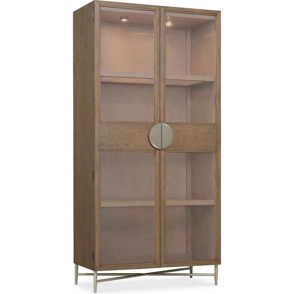 Cabinets & Curios Sonnet Display Cabinet - Medium Wood