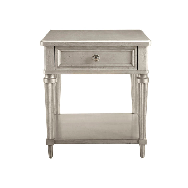 Morrissey Kirke End Table - Bezel - Silver