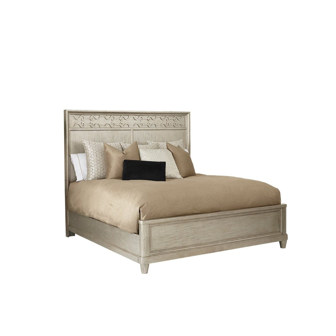 Morrissey King Cashin Panel Bed - Silver