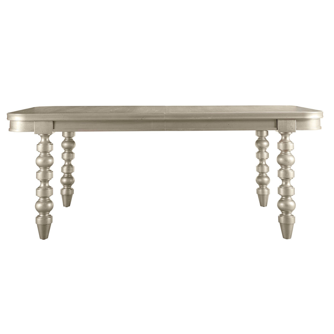 Morrissey Oldham Leg Dining Table - Bezel - Silver