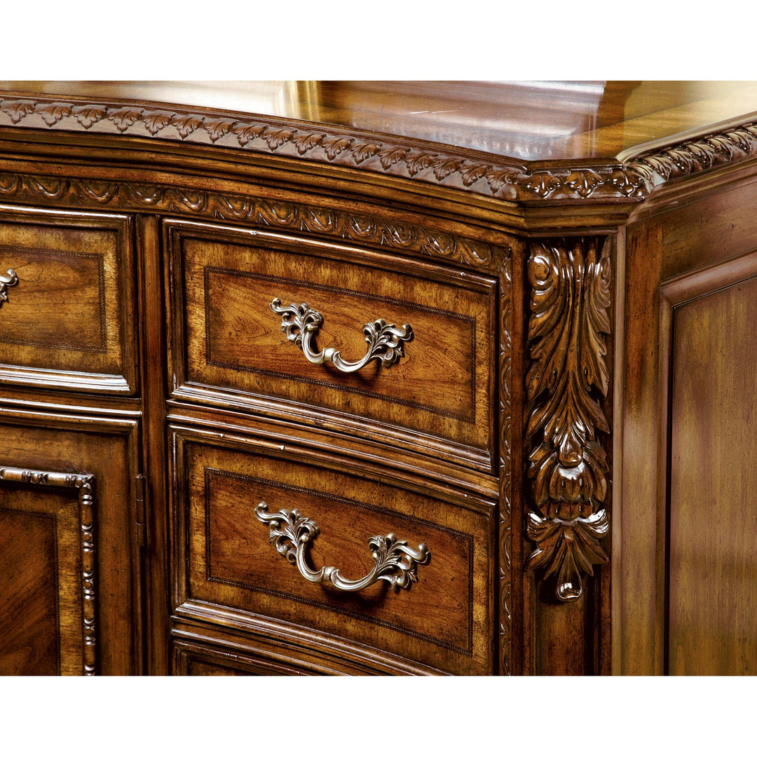 Old World Drawer Dresser - Brown