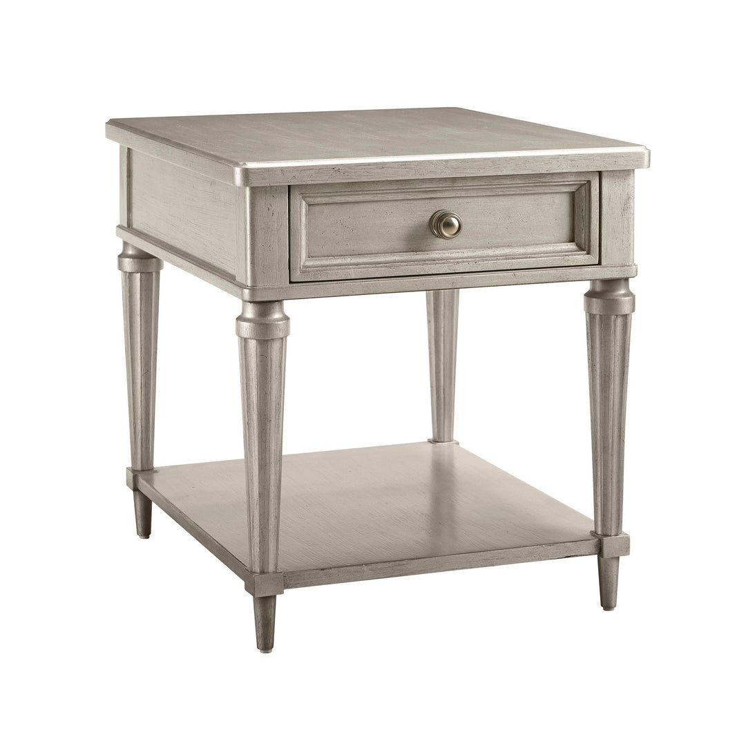 Morrissey Kirke End Table - Bezel - Silver