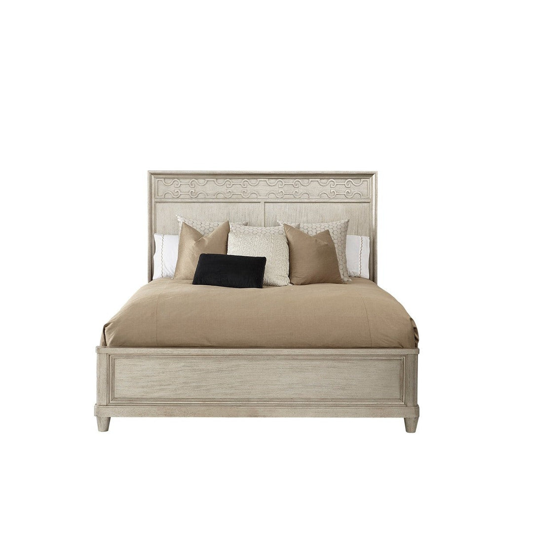 Morrissey King Cashin Panel Bed - Silver