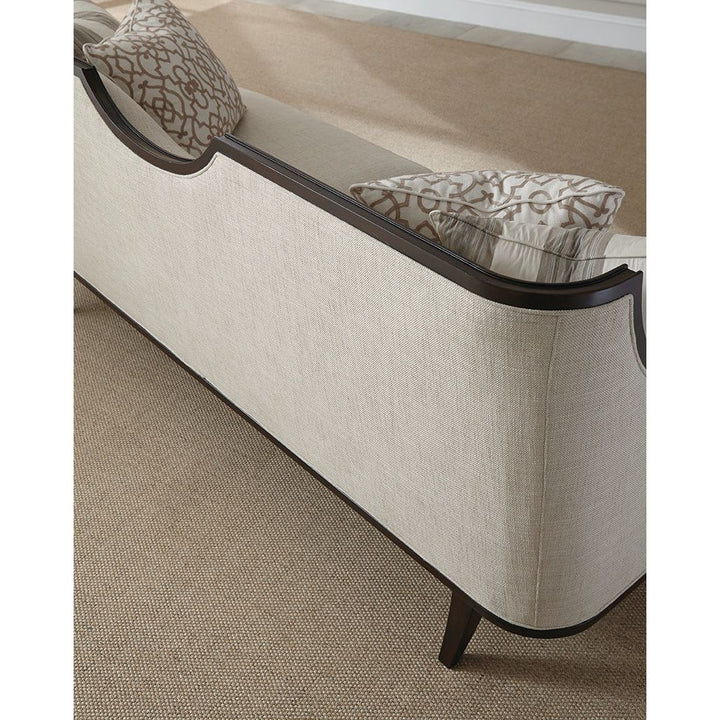 Harper Ivory Sofa - Beige, Brown