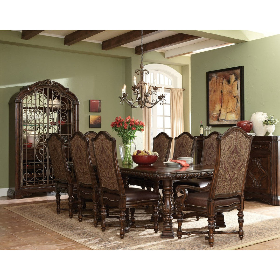 Valencia Trestle Dining Table - Brown