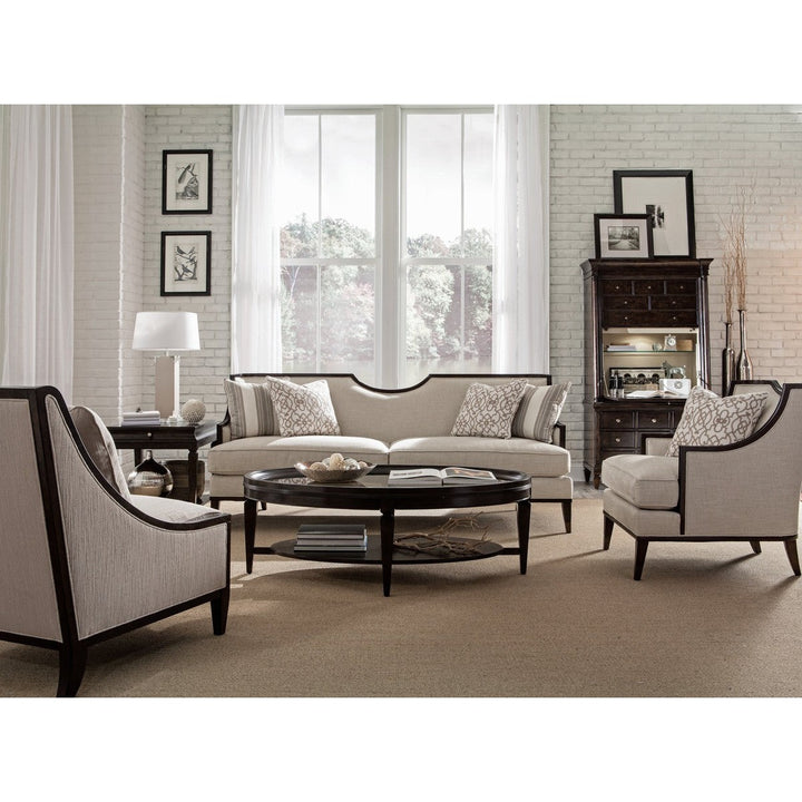 Harper Ivory Sofa - Beige, Brown