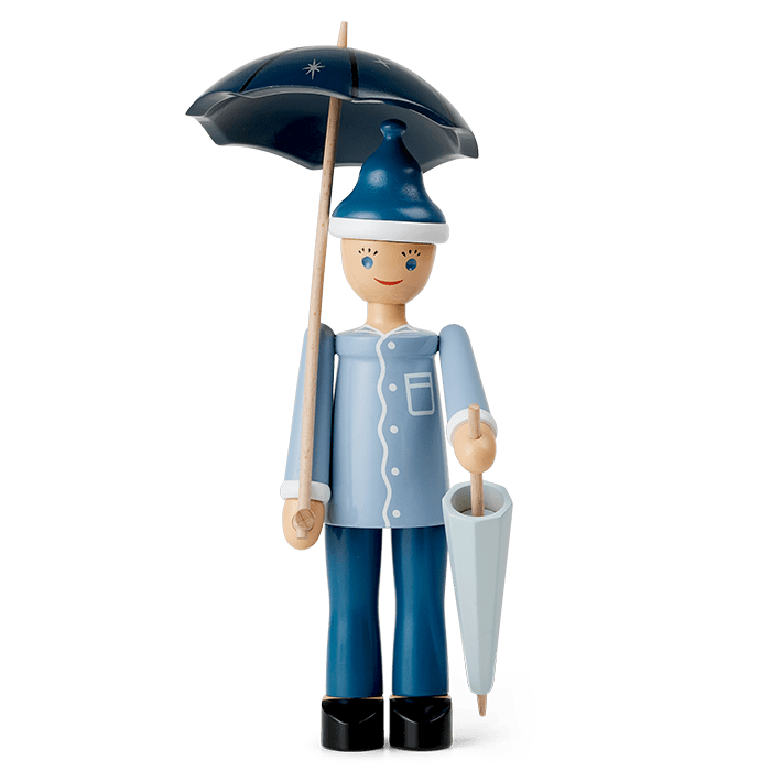 Kay Bojesen Sandman, Blue/Light Blue, H: 8.3"