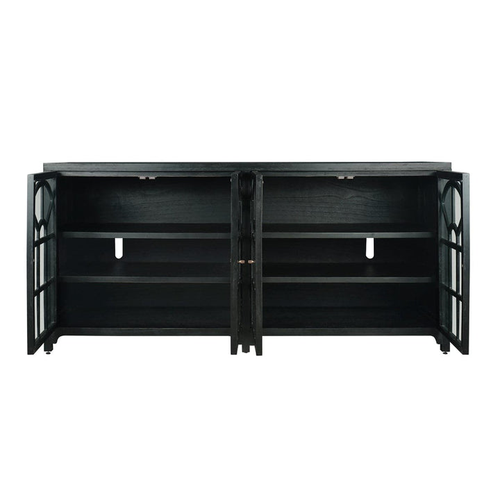 Conrad Credenza - Kettle Black-Elk Home-ELK-S0075-10269-Bookcases & Cabinets-3-France and Son