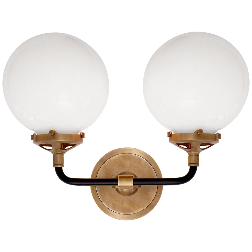 Palermo Double Light Curved Sconce