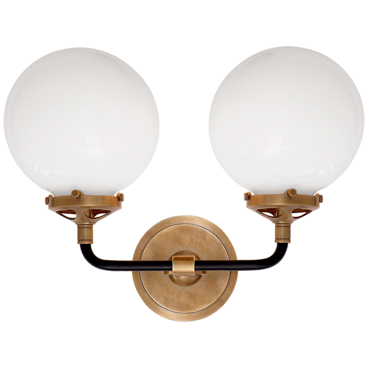 Palermo Double Light Curved Sconce