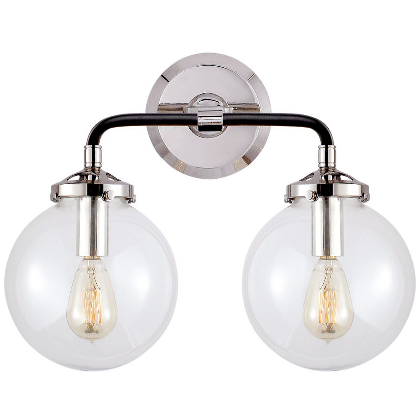 Palermo Double Light Curved Sconce