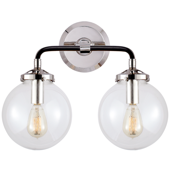 Palermo Double Light Curved Sconce