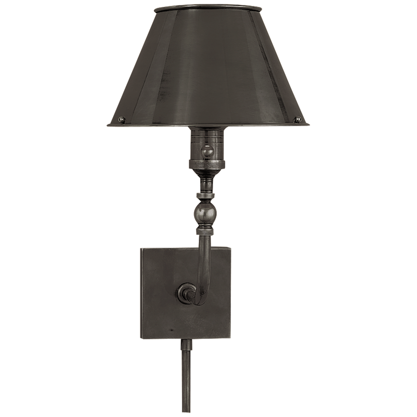 Swivie Head Wall Lamp-Visual Comfort-VISUAL-S 2650BZ-BZ-Wall LightingBronze-2-France and Son