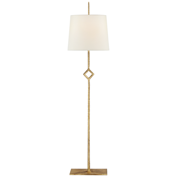 Cranstie Buffet Lamp-Visual Comfort-VISUAL-S 3407GI-L-Table LampsGilded Iron-Linen Shade-5-France and Son