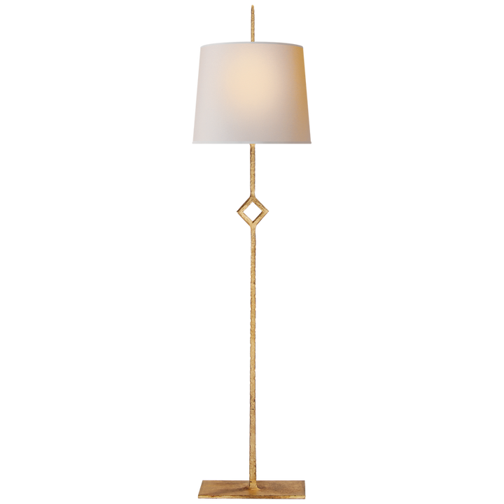 Cranstie Buffet Lamp-Visual Comfort-VISUAL-S 3407GI-NP-Table LampsGilded Iron-Natural Paper Shade-6-France and Son