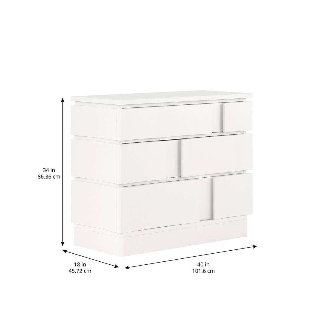 Portico Accent/Bachelor Chest - White