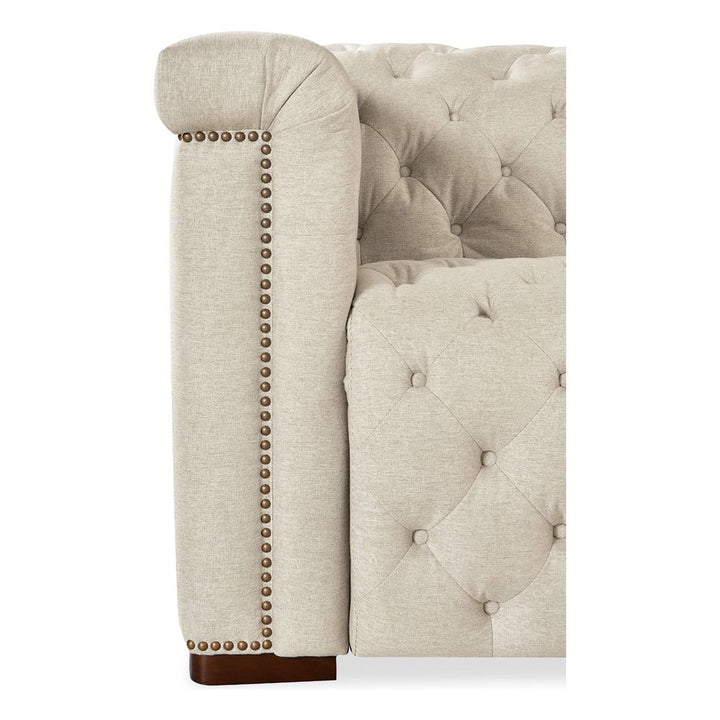 Vanguard Deux 5 Seat Sectional with Four Power Recliners and Six Power Headrests - Beige