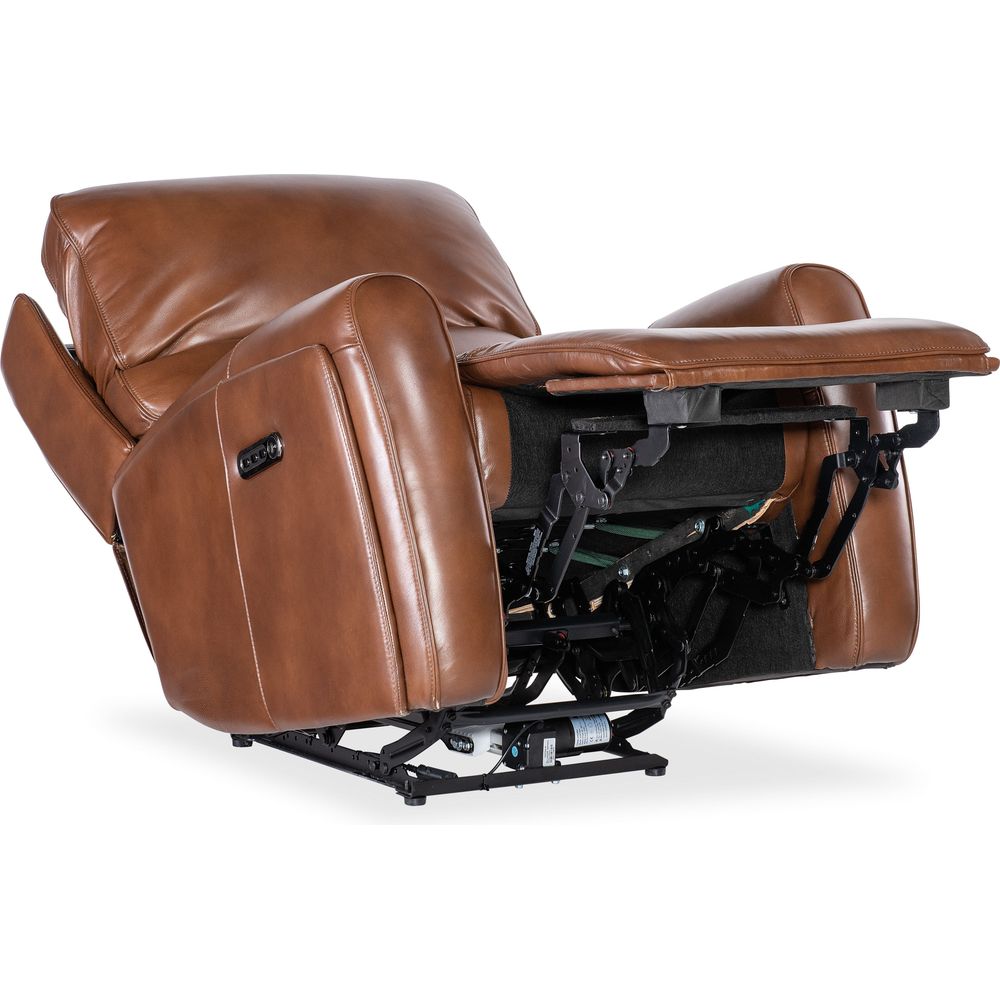 Lounge Chairs: Recliners Crosby Zero Gravity Power Recliner with Power Headrest and Lumbar - Brown
