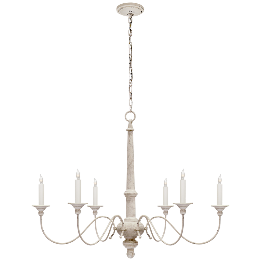 Cascade Small Chandelier-Visual Comfort-VISUAL-S 5211BW-Chandeliers-1-France and Son