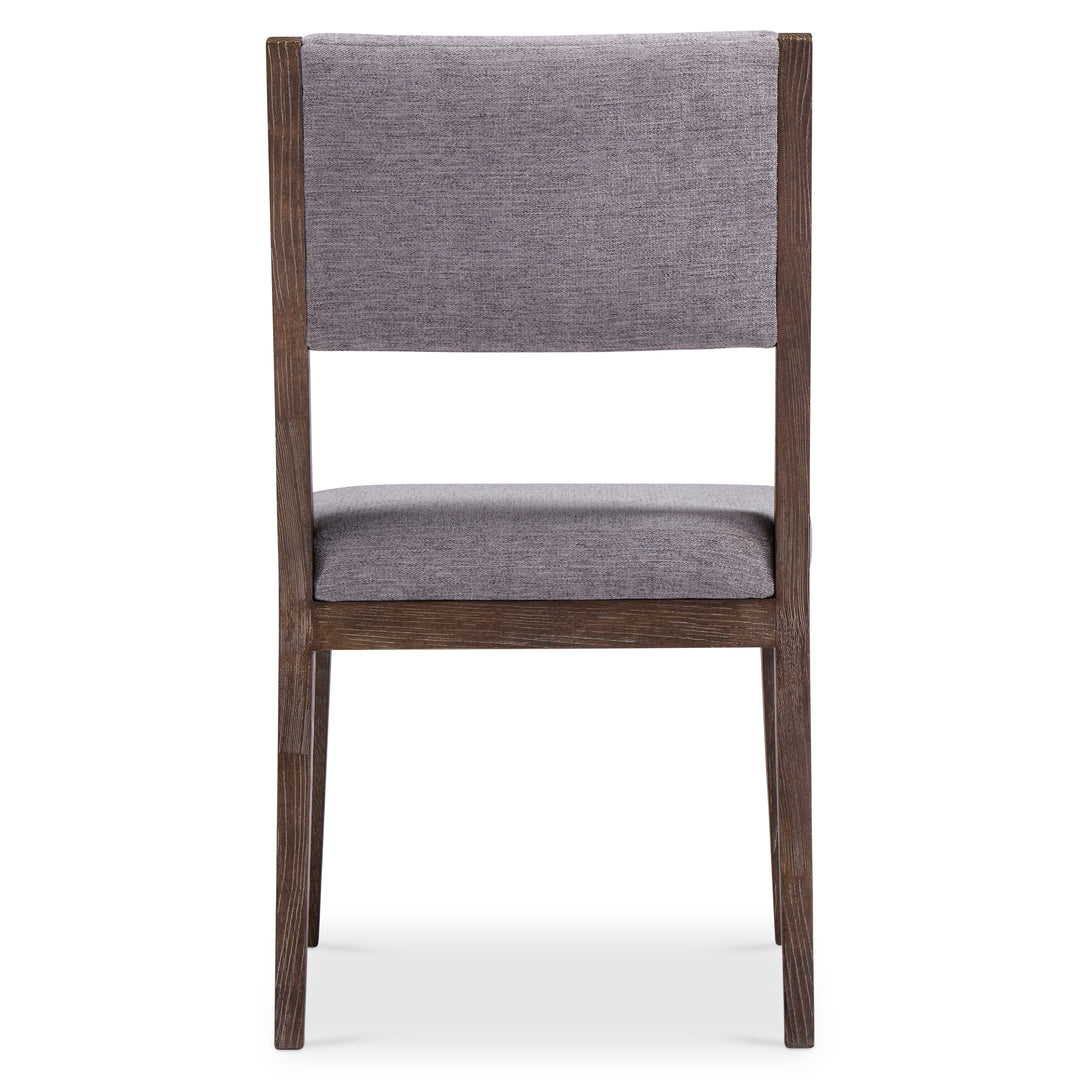 Linea Side Chair in Cerused Charcoal Finish
