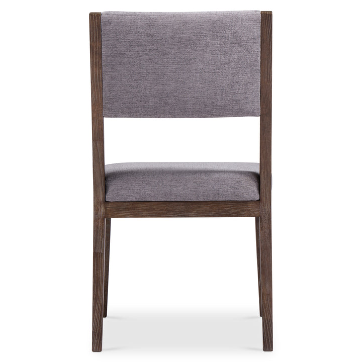 Linea Side Chair in Cerused Charcoal Finish
