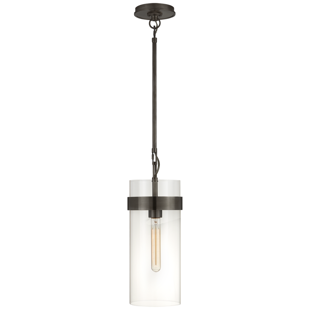 Pregone Small Pendant-Visual Comfort-VISUAL-S 5673BZ-CG-PendantsBronze/Clear Glass-1-France and Son