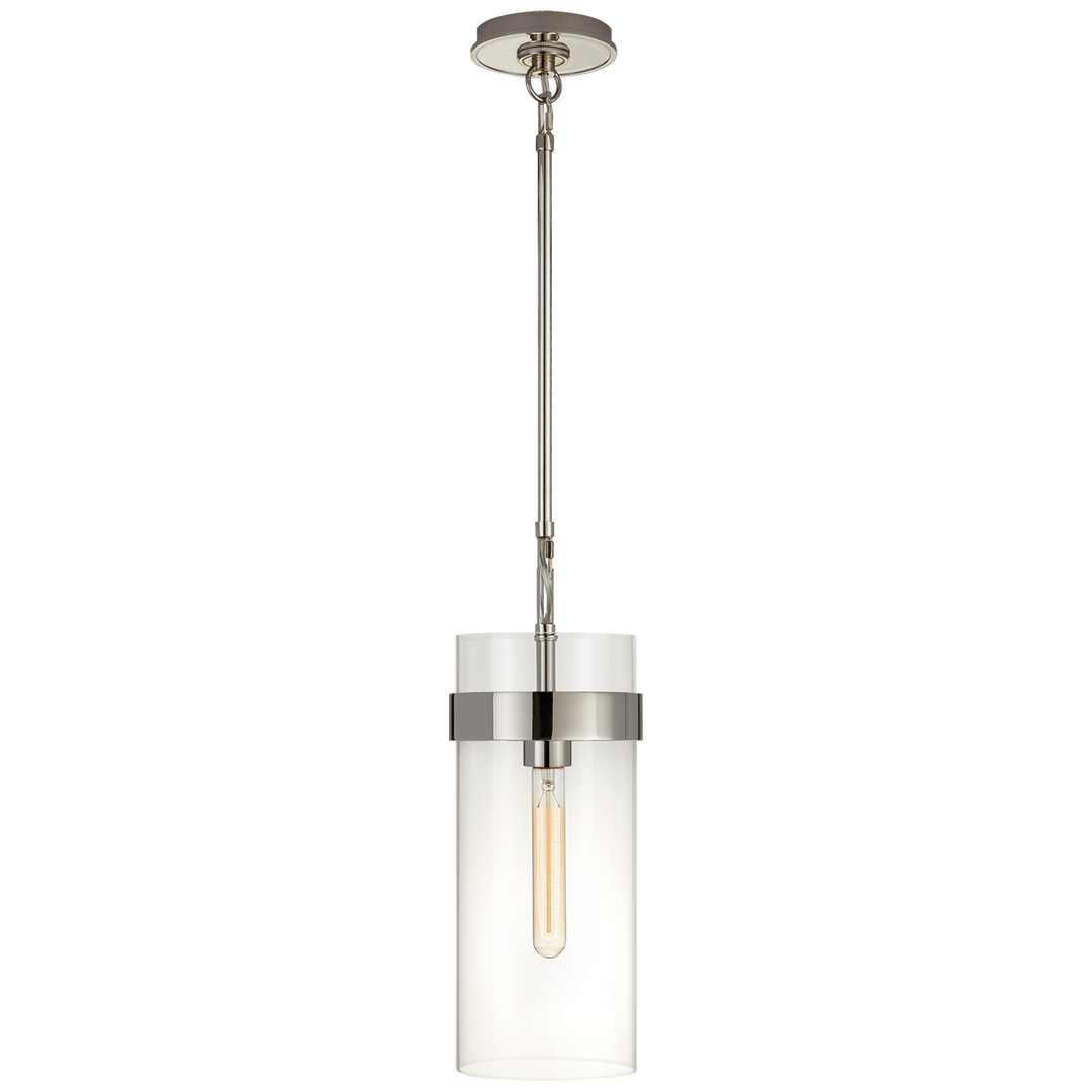 Pregone Small Pendant-Visual Comfort-VISUAL-S 5673PN-CG-PendantsPolished Nickel/Clear Glass-3-France and Son