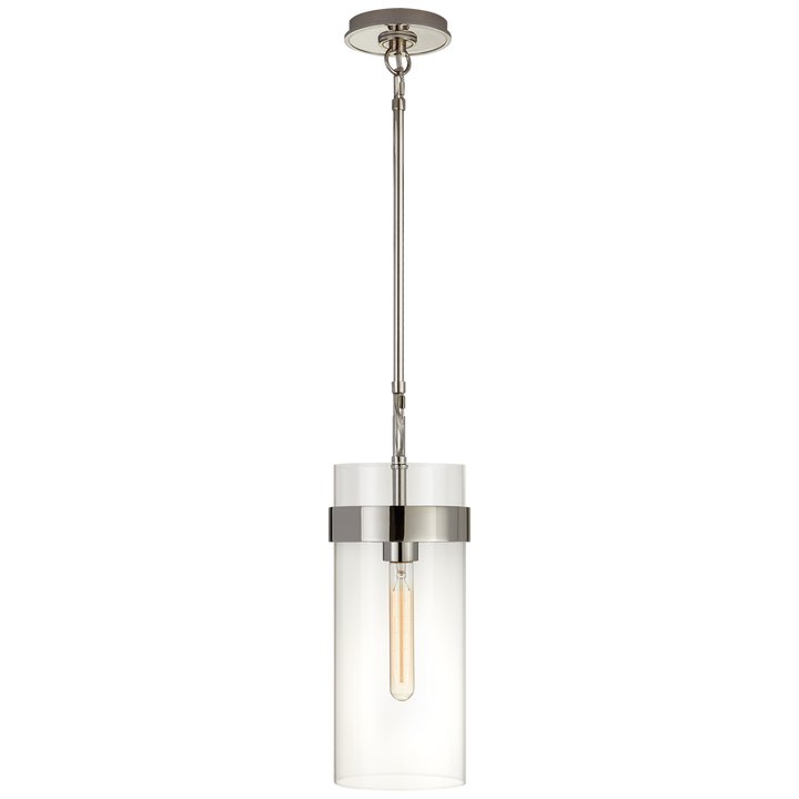 Pregone Small Pendant-Visual Comfort-VISUAL-S 5673PN-CG-PendantsPolished Nickel/Clear Glass-3-France and Son