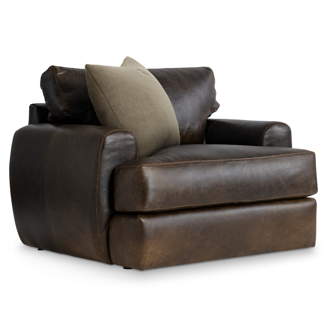 Cameron Leather Swivel Chair