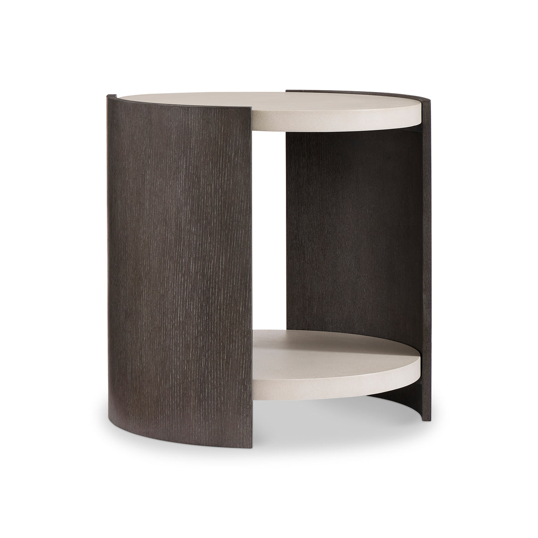 Prado Side Table in Porcini Finish
