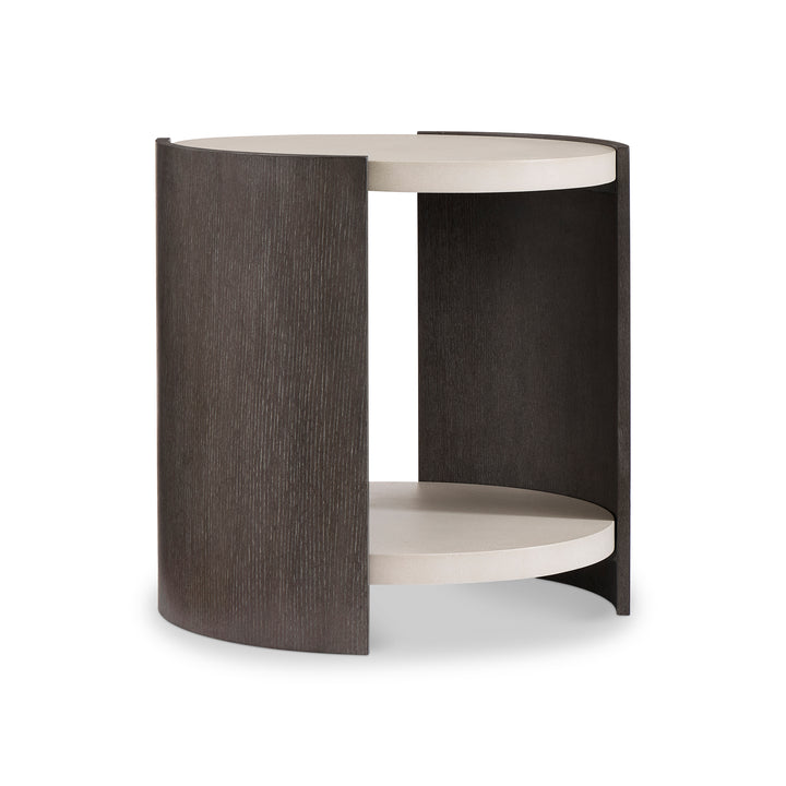 Prado Side Table in Porcini Finish