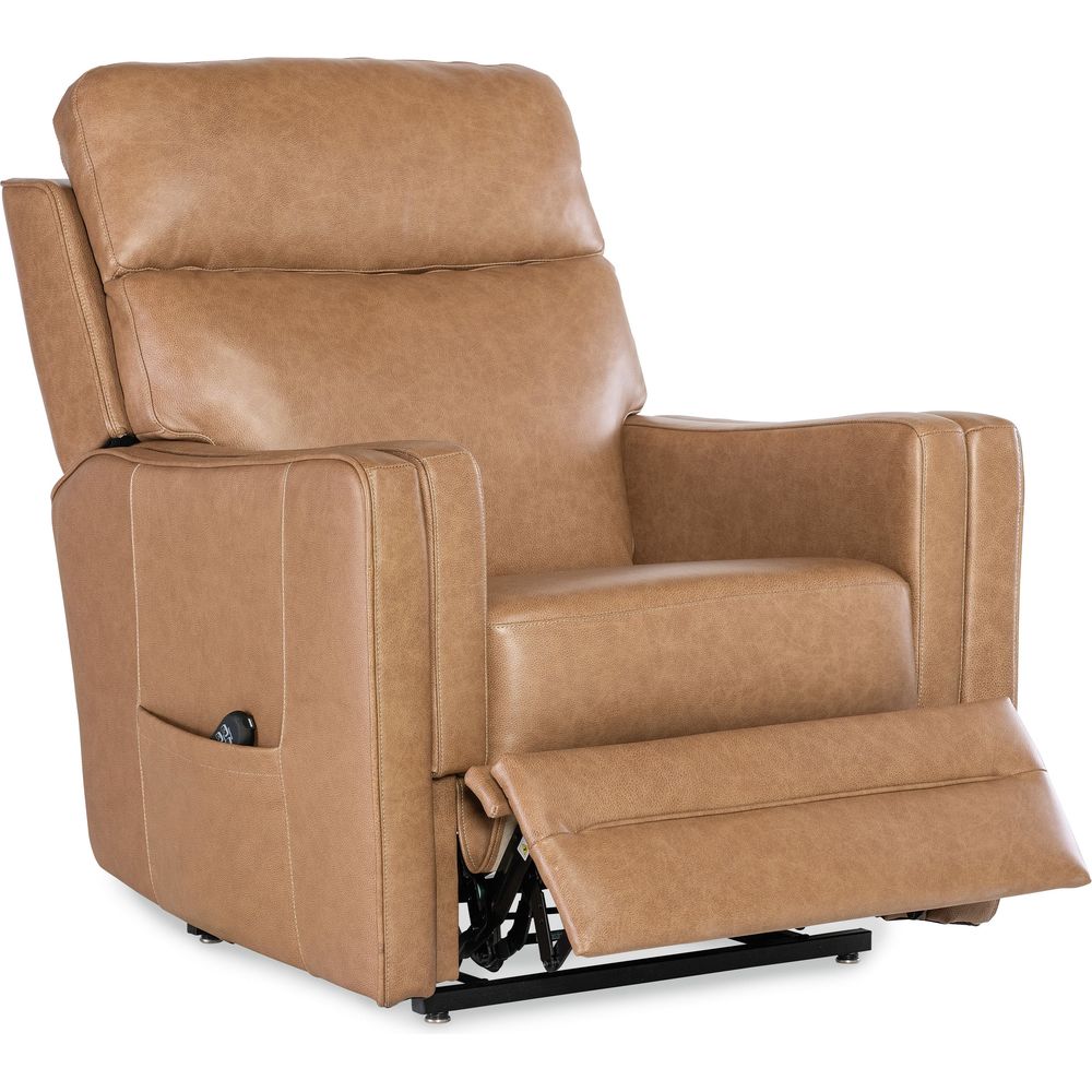 Lounge Chairs: Recliners Thyme Power Recliner with Power Headrest, Lumbar & Lift - Brown