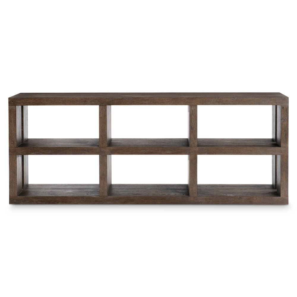 Outline Console Table with Shelves