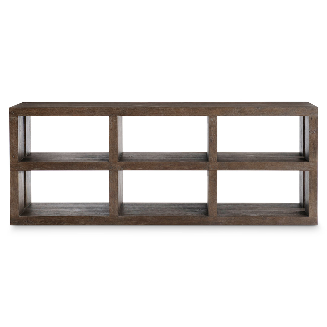 Outline Console Table with Shelves