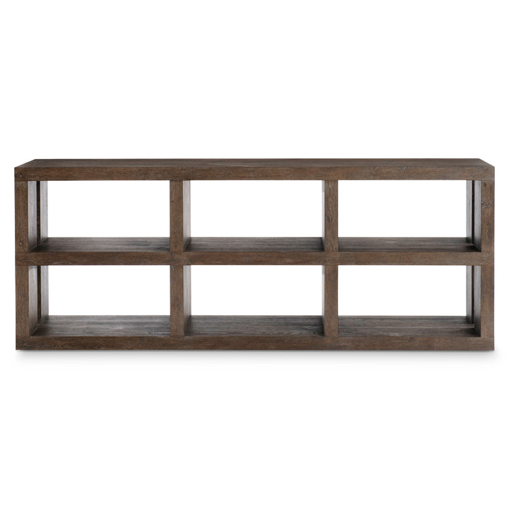Outline Console Table with Shelves