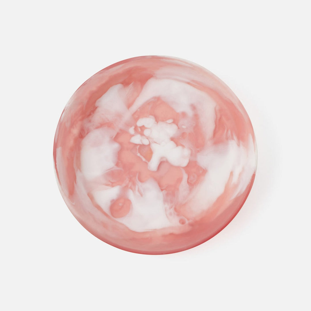 Hugo Pink Swirled Serving Bowl Resin Large