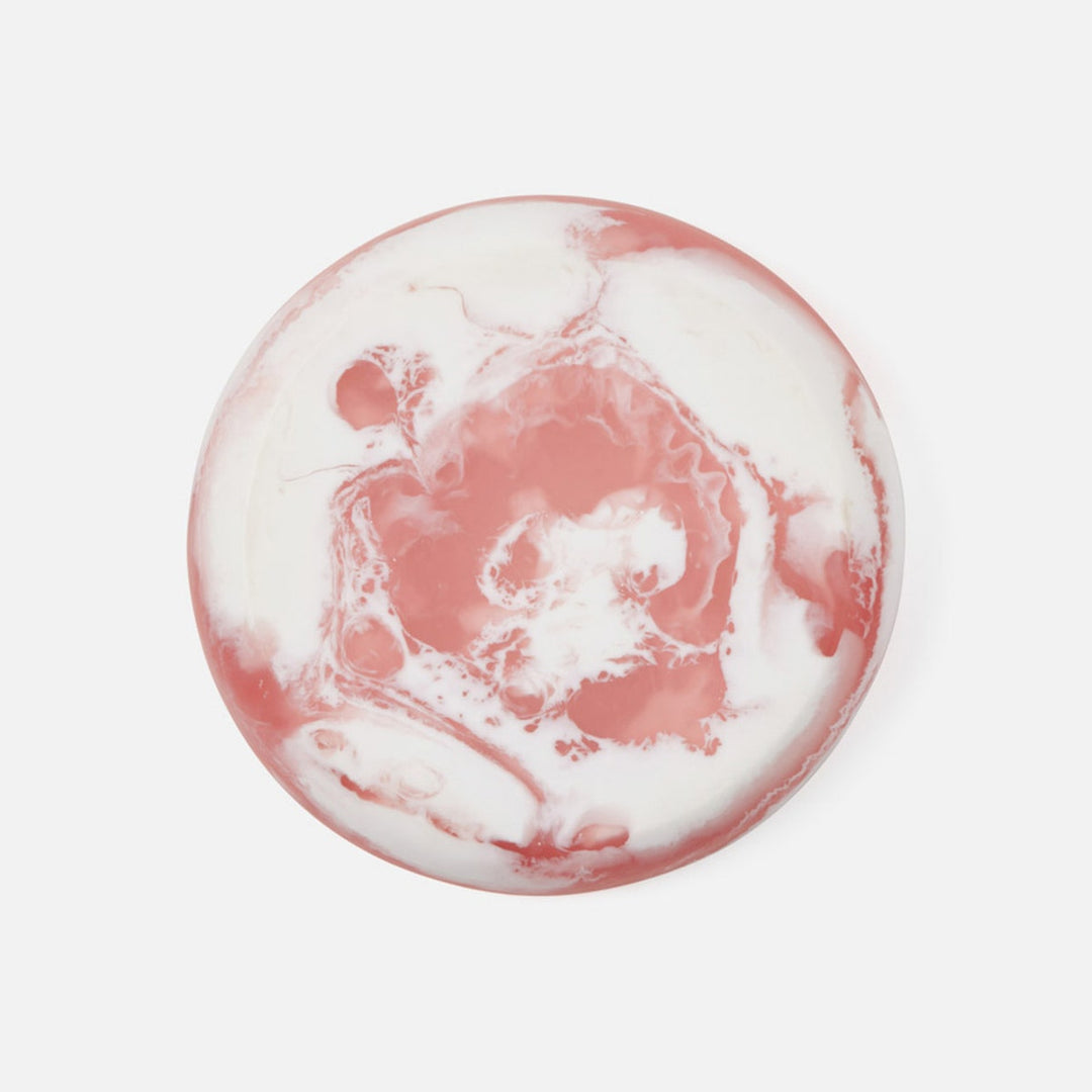 Hugo Pink Swirled Serving Bowl Resin Large