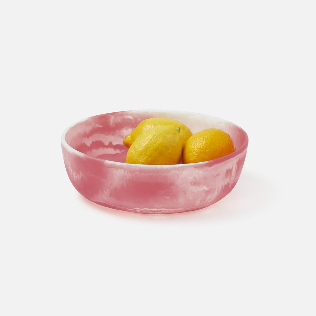 Hugo Pink Swirled Serving Bowl Resin Small Pack/2