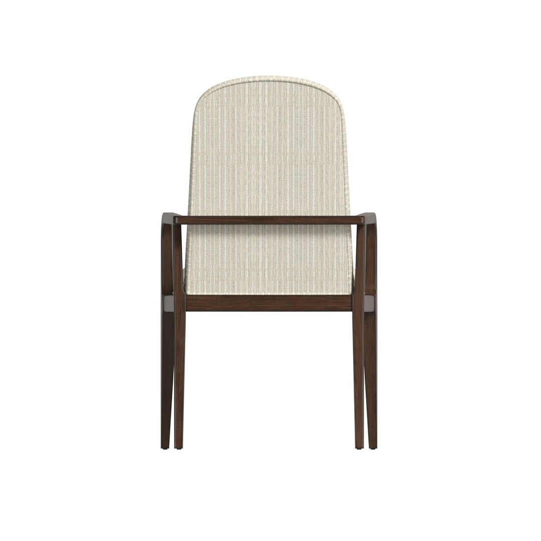 Verge Upholstered Arm Chair — Handcrafted Walnut
