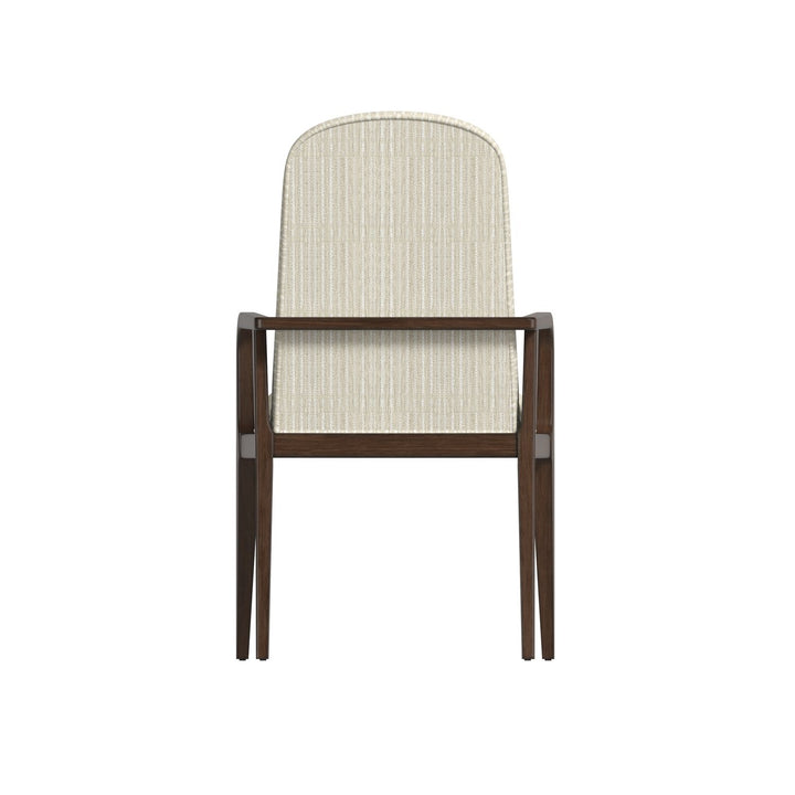 Verge Upholstered Arm Chair — Handcrafted Walnut