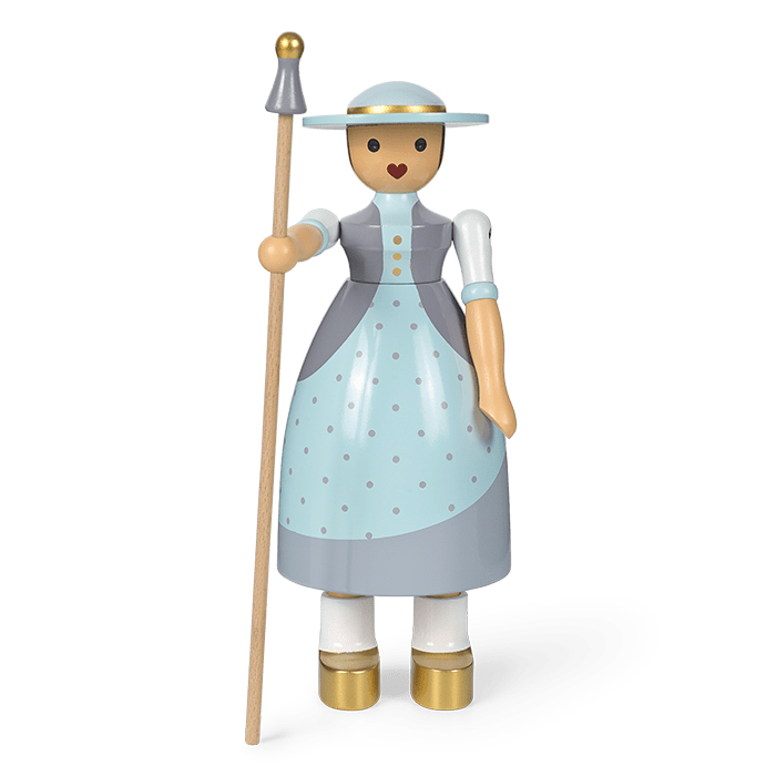 Kay Bojesen Shepherdess, Light Blue, H: 7.9"