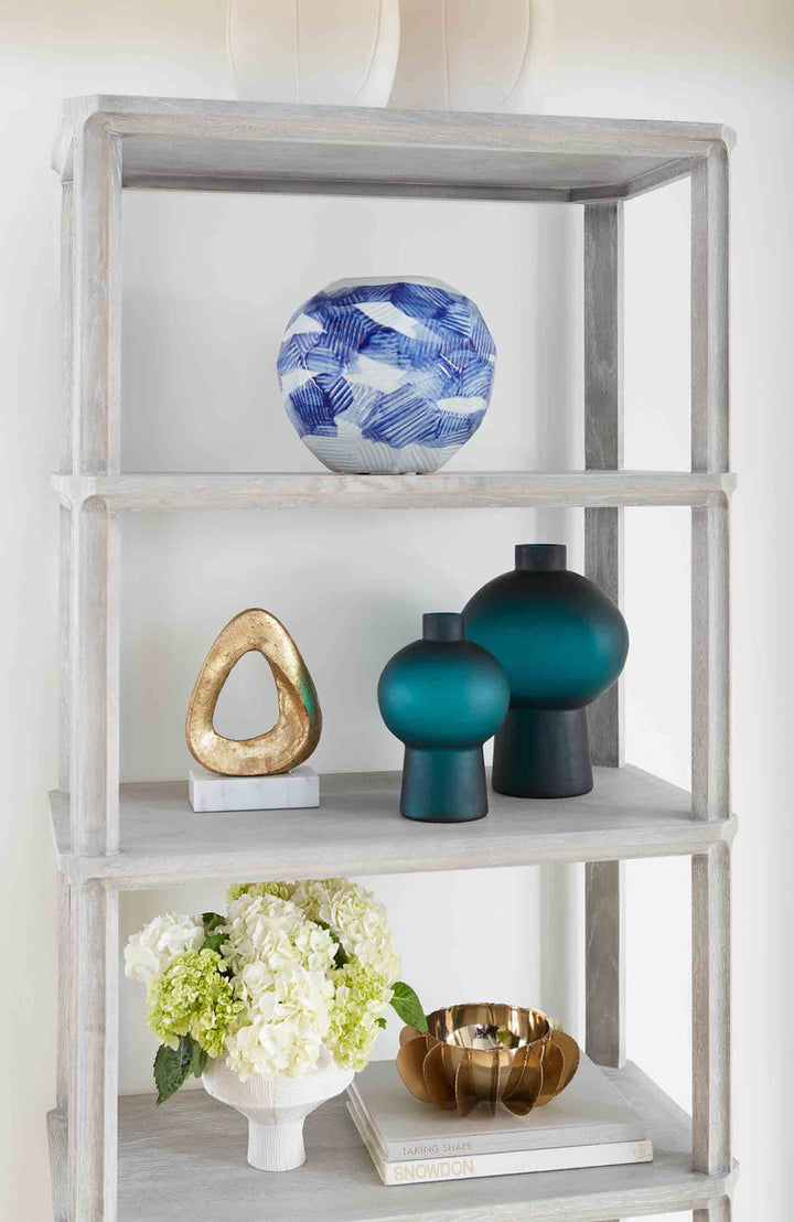 Sharri Large Vase, Dark Persian Green