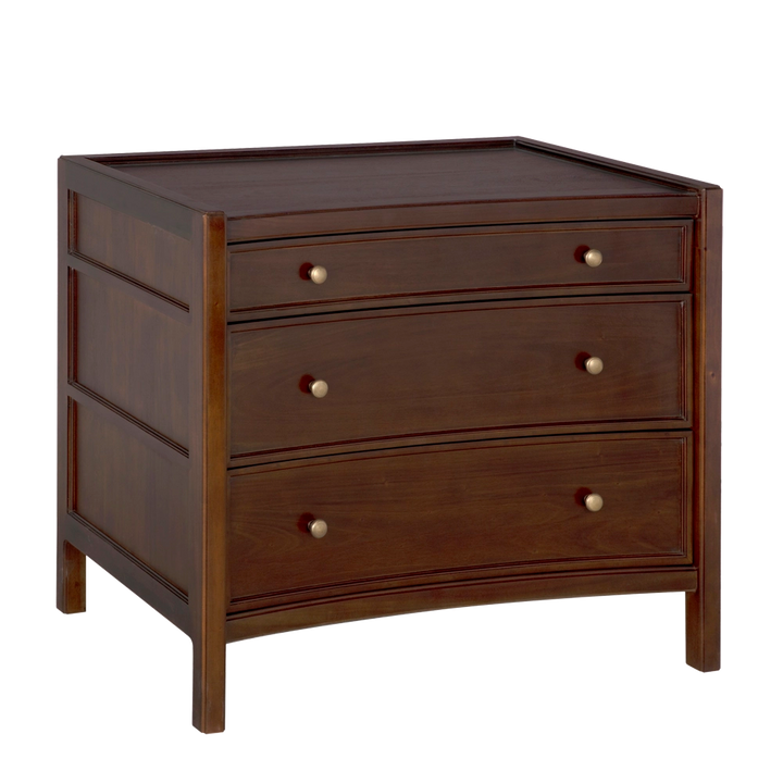 Hampton Bedside Table, Hand Rubbed Brown