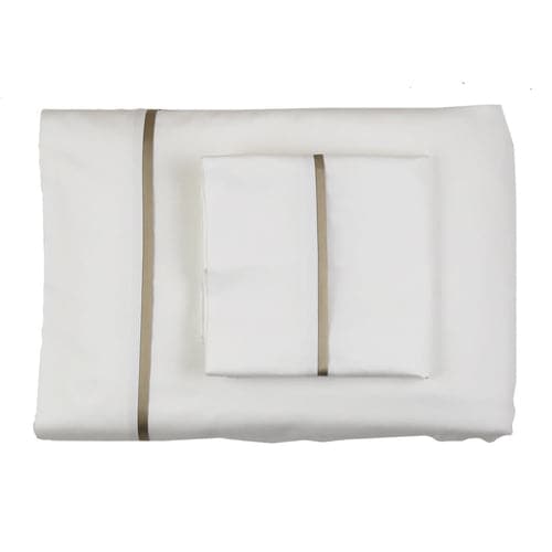 Silk Trim Sheet Set in White-Ann Gish-ANNGISH-SSCSKTR-WHI-MYS-BeddingWhite Mystery-King-4-France and Son