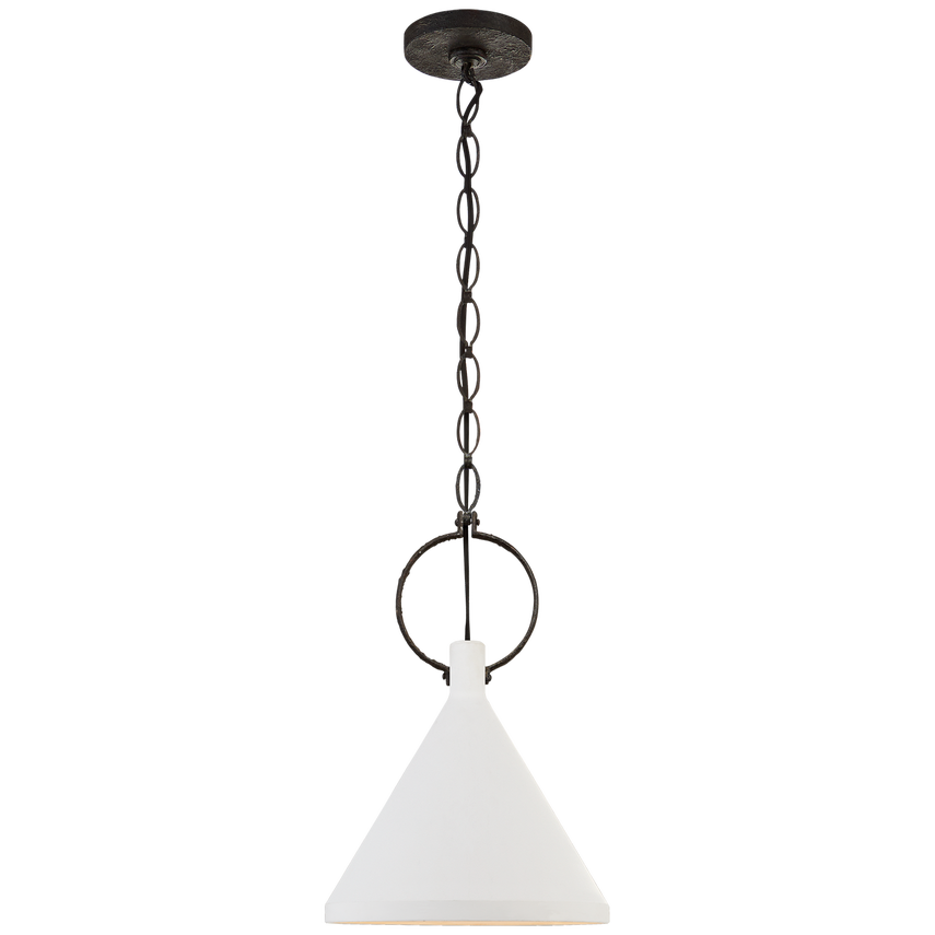 Liam Medium Pendant-Visual Comfort-VISUAL-SK 5362NR-PW-PendantsPlaster White-2-France and Son