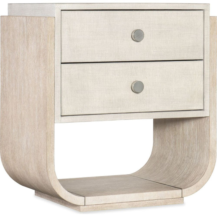 Nightstands Modern Mood Two Drawer Metal Knob Nightstand - Light Wood