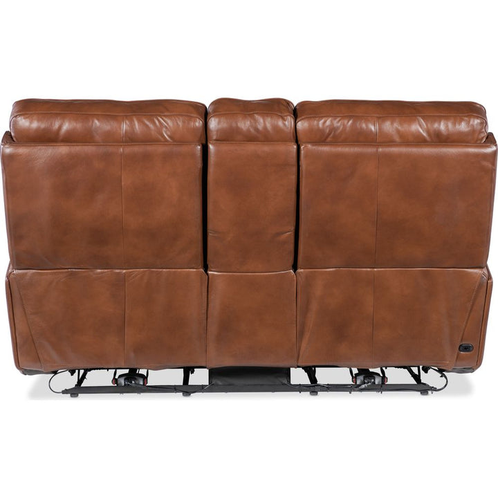 Crosby Zero Gravity Power Console Loveseat with Power Headrest and Lumbar - Brown